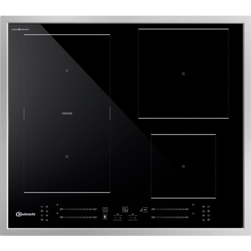 Bauknecht BS 5760C CPFT - Inductiekookplaat 60 cm - FlexiDuo 4 zones - Zwart