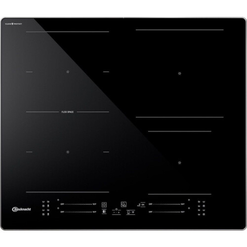 Bauknecht BS 5860F CPAL - Inductiekookplaat - 4 kookzones met FlexiCook - Zwart