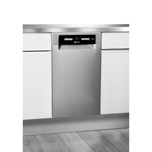 Bauknecht BSUO 3O21 PF X - Smalle Onderbouw Vaatwasser 45 cm - 10 couverts - Roestvrijstaal