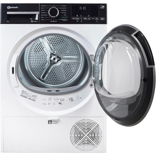 Bauknecht Btsv87awb - Warmtepompdroger - 8 Kg - 63 Db - Energieklasse A - Zwart | Nieuw (outlet)