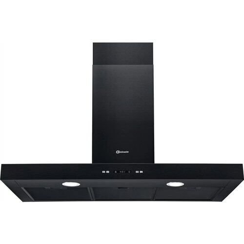 Bauknecht Dbibs 93f Ll K – Wandschouw Afzuigkap 90 Cm Breed– 435 M³u – Zwart – Led – 4 Standen | Nieuw (outlet) Tweedehands