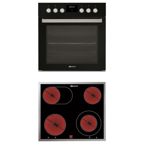 Bauknecht Heko Black 500 P – Inbouw Oven- En Kookplaat Set – 65l – Pyrolyse & Hetelucht – Energieklasse A+ | Nieuw (outlet)