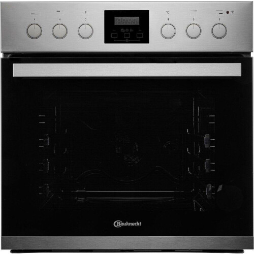 BAUKNECHT HEKO STAR 4 EX - Inbouwoven Set - Multifunctionele Oven 65L + Keramische Kookplaat - Roestvrij staal