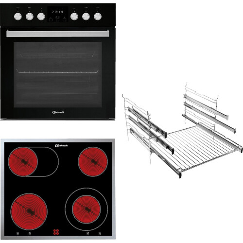 Bauknecht Hekoblack700h - Inbouw Oven En Keramische Kookplaat Set - 65l - Energieklasse A | Nieuw (outlet)
