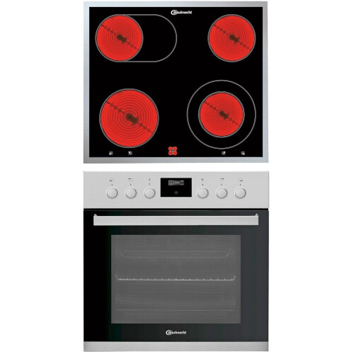 Bauknecht HIS3EP8V2IN - Inbouwoven + Keramisch Kookveld - Pyrolyse zelfreiniging - Roestvrij staal