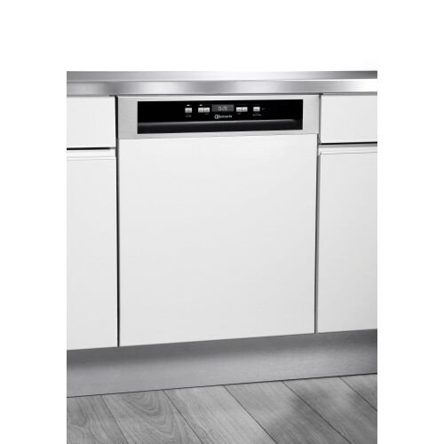 Bauknecht OBBC EcoSilent 9760 - Half geïntegreerde vaatwasser - 14 couvert - Energieklasse A - RVS