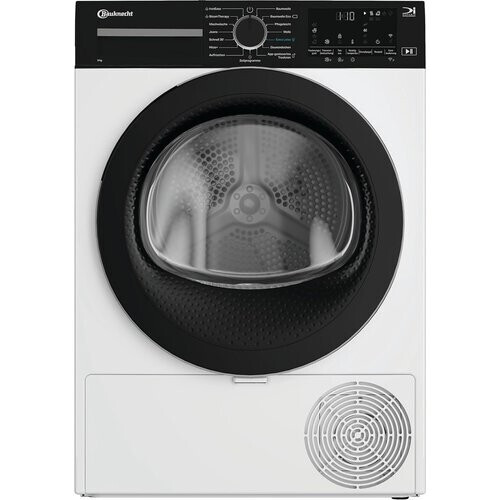 Bauknetcht Bd9cwbs - Warmtepompdroger - 9 Kg - Steamcare - 63 Db - Energieklasse C | Nieuw (outlet) Tweedehands