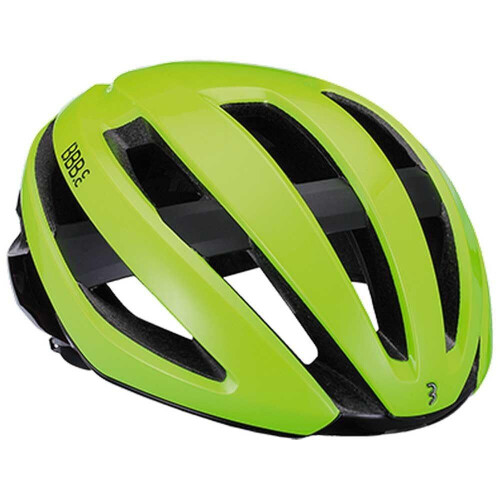 BBB Cycling Racefiets Helm - Maestro Aerodynamische Fietshelm - Optimale Ventilatie - Lichtgewicht - Wasbare Padding - Fietshelm Volwassenen - Neon Geel - L - BHE-09 Tweedehands