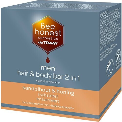 Bee Honest Hair & Body Bar Men Sandelhout & Honing Tweedehands