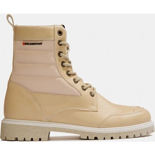 Beflamboyant mannen vegan Beige Coco High Top Vegan Boots Tweedehands