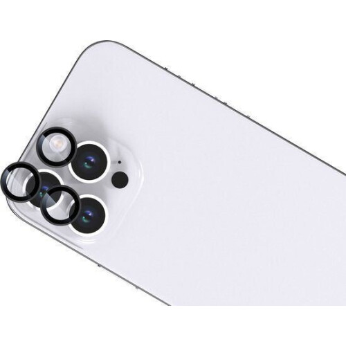 BeHello iPhone 16 Pro/16 Pro Max - Lensbescherming - Zwart