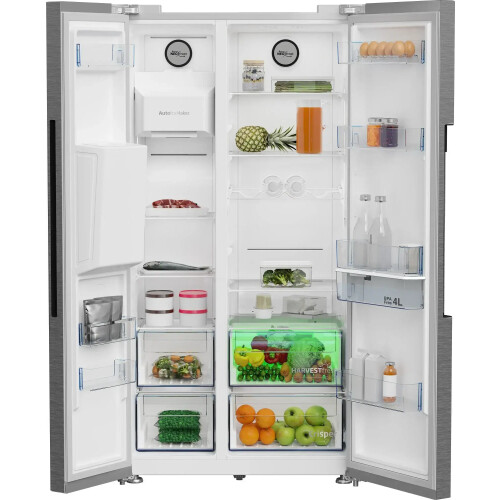 Beko Asn642vps - Amerikaanse Koelkast - 179 Cm - 571l - No Frost - Rvs | Nieuw (outlet)