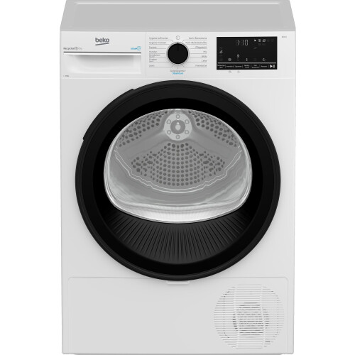 Beko B3to82c9w - Warmtepompdroger - 8 kg - 64 dB - Energieklasse C - Wit