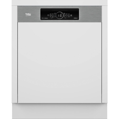 Beko BDSN3844M0X - Semi-inbouw Vaatwasser - 14 Couverts 43 dB C - RVS Tweedehands