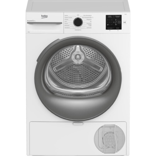 Beko Bm3t38210w1 - Warmtepompdroger - 8 kg - 64 dB - Energieklasse E - Wit