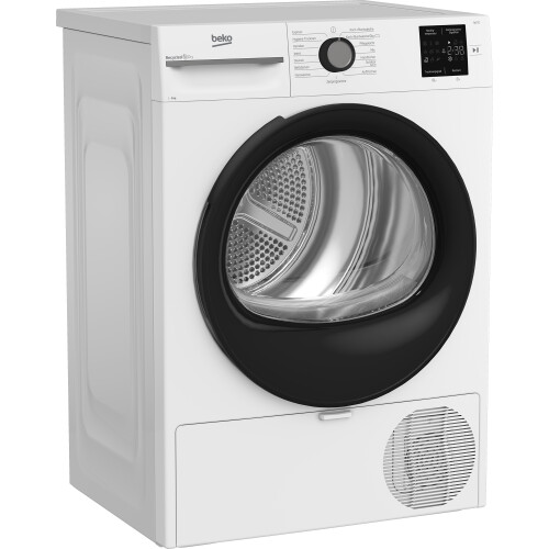 Beko Bm3t38220x - Warmtepompdroger - 8 Kg - 64 Db - Energieklasse D - Wit | Nieuw (outlet)