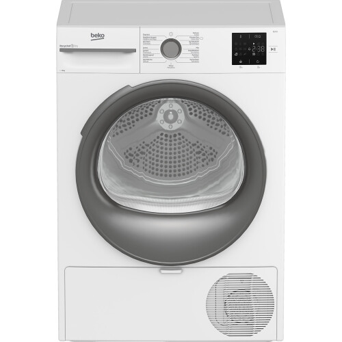 Beko Bm3t3823w - Warmtepompdroger - 8 Kg - 64 Db - Energieklasse D | Nieuw (outlet)