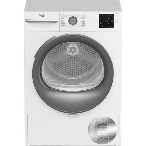 Beko Bm3t3823wmm - Warmtepompdroger - 8 Kg - 64 Db - Energieklasse D - Wit | Nieuw (outlet) Tweedehands
