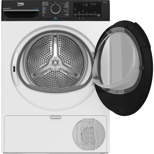 Beko Bm3t3824b - Warmtepompdroger - 8 Kg - 64 Db - Energieklasse C - Wit | Nieuw (outlet)
