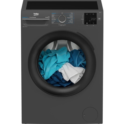 Beko BM3WFT31041A1 - Wasmachine - EnergySpin 10 kg - Manhattan Gray Tweedehands