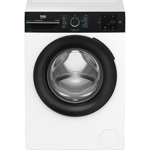 Beko Bm3wft3841b - Wasmachine - 8 Kg - 1400 Tpm - Steamcure - Energieklasse A | Nieuw (outlet) Tweedehands