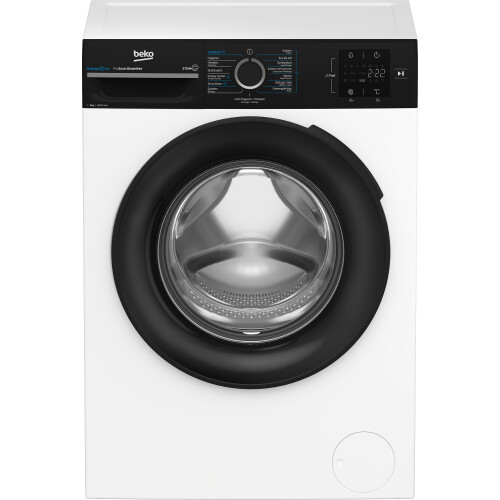 Beko Bm3wft3841b - Wasmachine - 8 Kg - 1400 Tpm - Steamcure & Energyspin - Energieklasse A | Nieuw (outlet)