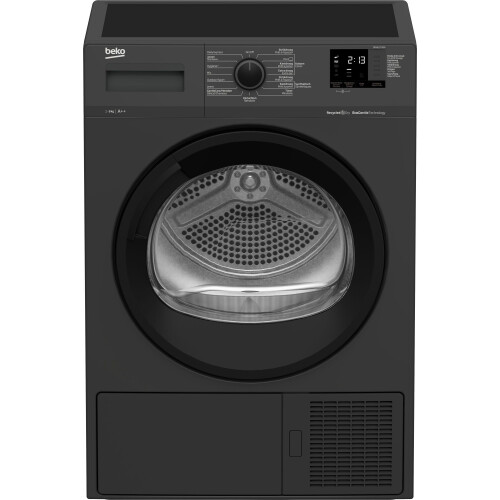 BEKO DF8412TA0A - Warmtepompdroger - 8 kg - A++ - Zwart