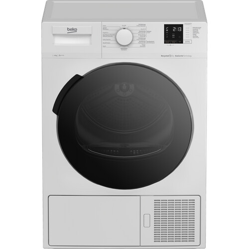 Beko Dh8733ga0mm - Warmtepompdroger - 8 Kg - 64 Db - Energieklasse A+++ - Wit | Tweedehands (Refurbished) Tweedehands