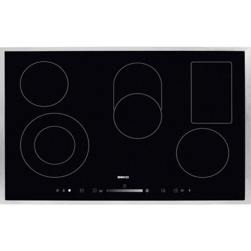 Beko HIC 85502 TX - Keramisch kookplaat - 5 kookzones - zwart