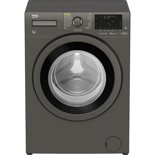 Beko Htv7736xshtm1 - Wasmachine - 7 Kg - 1400 Tpm - Prosmart & Steamcure - Energieklasse D - Grijs Tweedehands