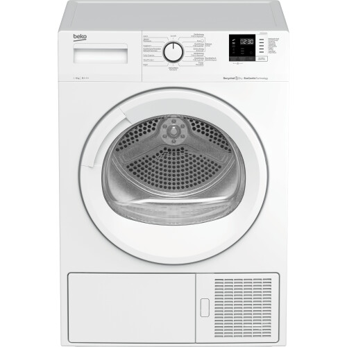 Beko VH8735GA01 - Warmtepompdroger - 8 kg - ProSmart™ - EcoGentle™ - Wit