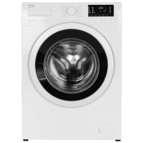Beko WMY 81483 LMB2 - Voorlader Wasmachine - 8 kg - 1400 tpm - Wit met zwarte deur