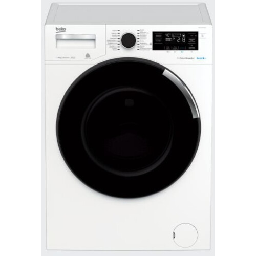 Beko WTE 10744 XDOS - Wasmachine - 10 kg - 1400 toeren - Wit met zwarte deur