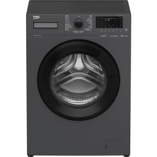 Beko WTV8716XAST - Wasmachine - SteamCure™ - HomeWhiz - Antraciet