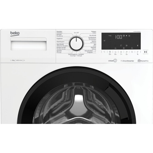 Beko Wtv8716xbwst - Wasmachine - 8 Kg - 1400 Tpm - Steamcure - Energieklasse A | Nieuw (outlet)