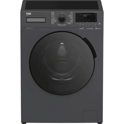 Beko Wtv8740a1 - Wasmachine - 8 Kg - 1400 Tpm - Steamcure - Energieklasse C - Zwart | Nieuw (outlet) Tweedehands