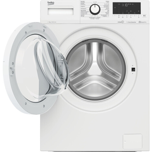 BEKO WUV75420W - Wasautomaat voorlader - 7 kg trommelinhoud 1400 tpm stoomfunctie Tweedehands