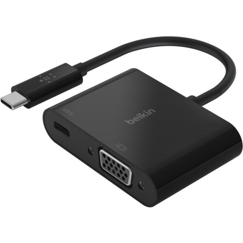 Belkin AVC001BTBK - USB-C/VGA-oplaadadapter - Power Delivery tot 60 W - Zwart