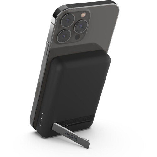 Belkin Boost Charge - Magnetische Draadloze Powerbank 5000mAh + Standaard - MagSafe Compatibel - Zwart