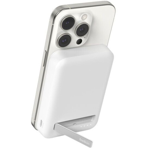 Belkin BoostCharge Pro BPD007BTWH - Magnetische Powerbank - 5000 mAh - Qi2 Draadloos Opladen - Zwart