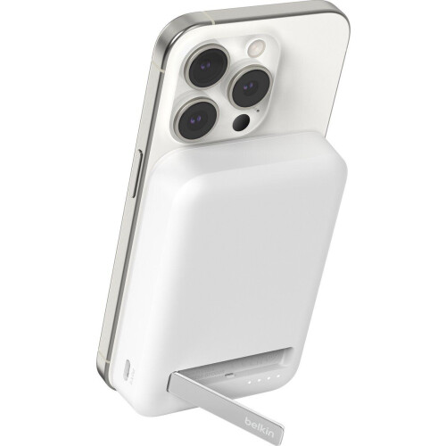 Belkin BoostCharge Pro - PowerBank 10K - Qi2 Draadloos Opladen 15W - Wit Tweedehands