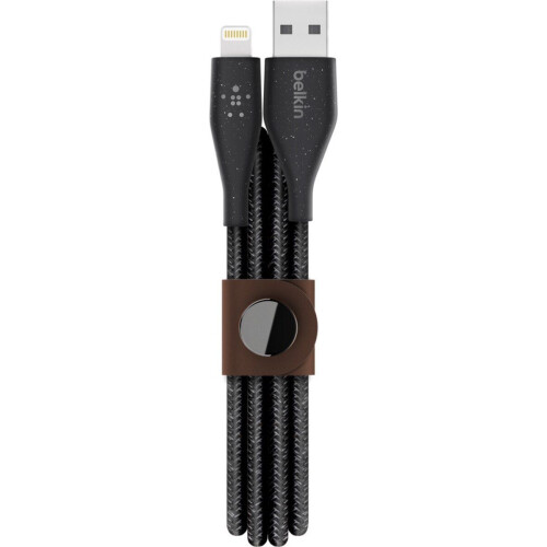 Belkin DuraTek Plus - Lightning naar USB-A kabel - 10x sterker - Zwart (1 m)
