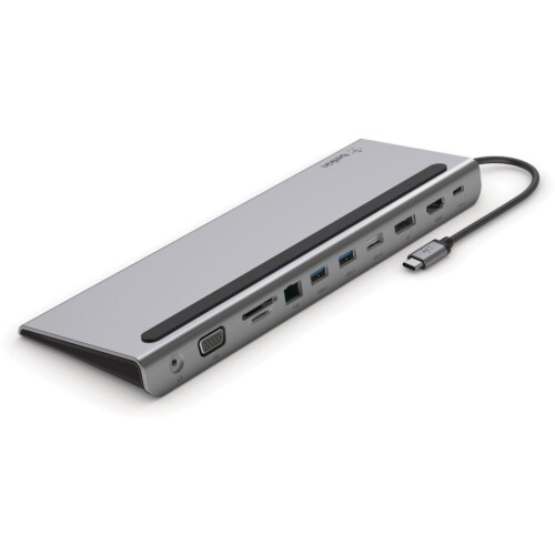 Belkin INC004BTSGY - 11-in-1 USB-C dockingstation - 4K ondersteuning - Grijs