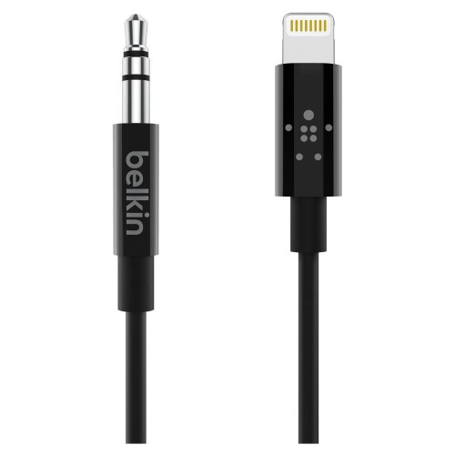 Belkin Lightning-naar-3.5mm kabel - MFi-gecertificeerd - 90 cm - Zwart Tweedehands