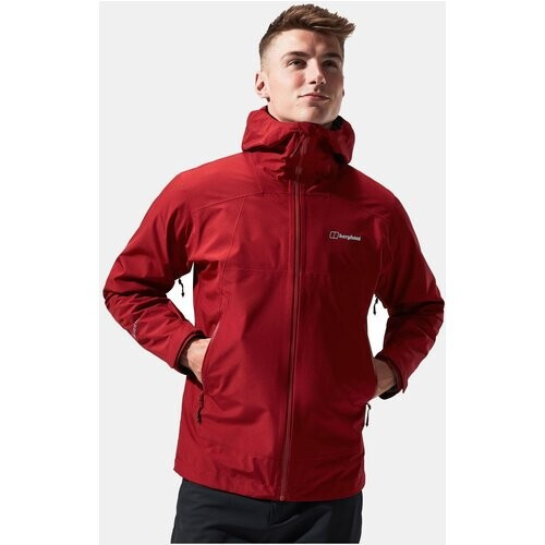 Berghaus Gore-Tex Paclite Peak Vent Hardshell Jas Donkerrood Tweedehands