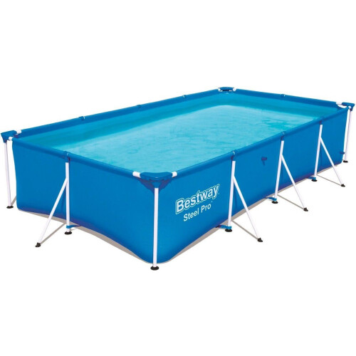Bestway Steel Pro - Opzetzwembad 400 x 211 x 81 cm - Familiezwembad - Blauw