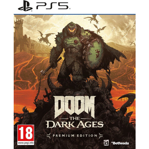 Bethesda DOOM The Dark Ages - Premium Edition - PS5 - Campaign DLC Digital artbook Soundtrack (2025) Tweedehands