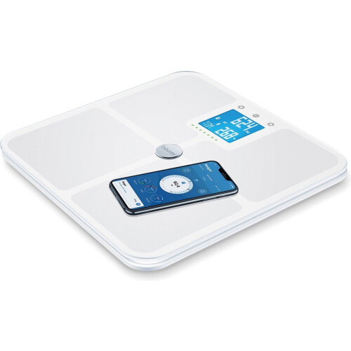 Beurer BF 950 - Personenweegschaal - Lichaamsanalyse Bluetooth® Zwangerschapsmodus LED motivator - Wit Tweedehands