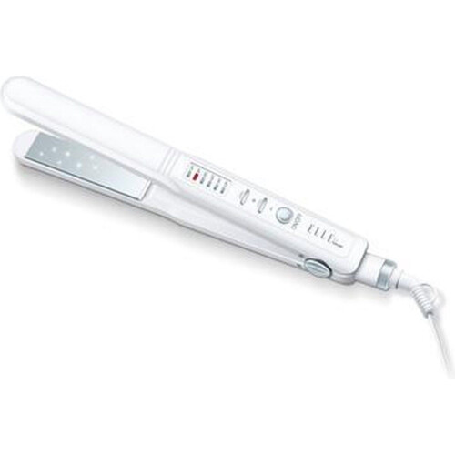 Beurer HSE30 - Stijltang - Keramische coating 120-220°C - Wit/Zilver Tweedehands