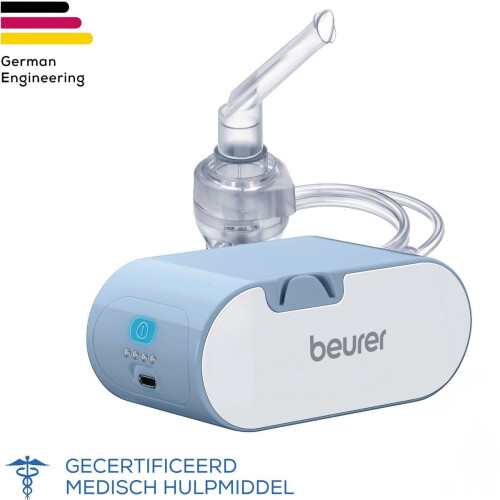 Beurer IH 60 - Inhalator - Persluchttechnologie - Draadloos en compact (incl. masker kind&masker volwassene)